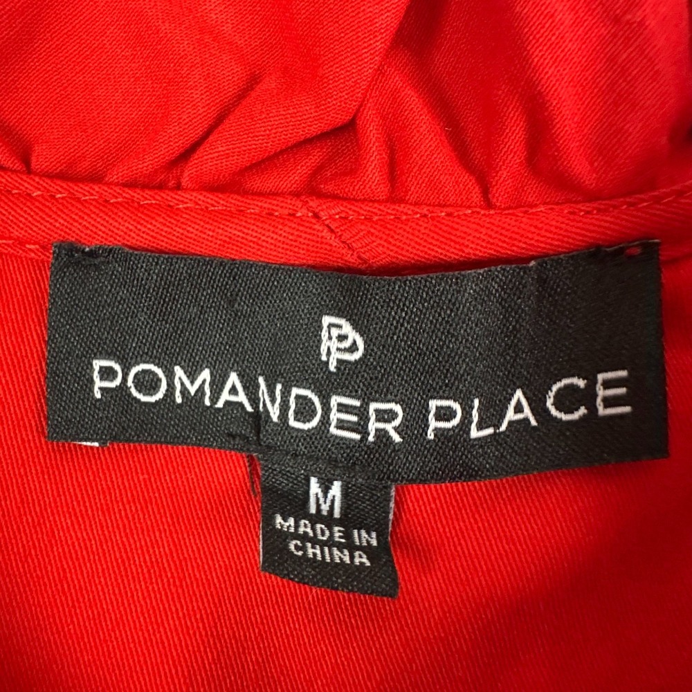 Tuckernuck Red Button-Down Ruffle Collar Top - Picture 3 of 14